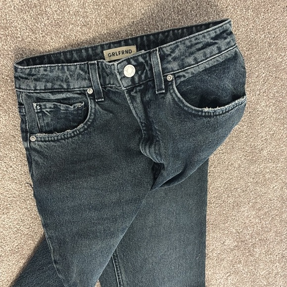 GRLFRND Harlow Highrise bootcut Women's loose Slit hem Jeans - Picture 4 of 17